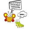 lustiges Schmetterling Raupen Dising