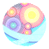 Dessin au trait soleil
