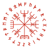 Vegvisir rune circle