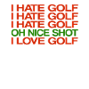 Funny golf sayings gift