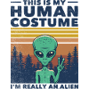 Alien Halloween costume UFO disguise
