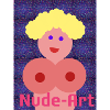 Nude-Art Pop Cartoon Bust Illustration