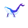 Blue whale and diver design