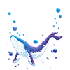 Whale Hello There: Playful Whale Print