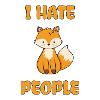 I hate people fox