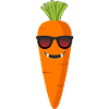 Cute carrot vampire carrot