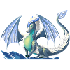 Drago di ghiaccio magico - drago degli elementi