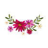 Chinchilla avec des fleurs