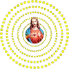 Jesus Christ halo Heart of Jesus Christ