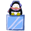 Pingouin mignon avec glaçon