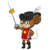 Mousquetaire souris avec épée