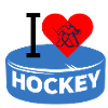 amo l'hockey / amo l'hockey su ghiaccio / hockey sul ghiaccio