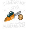 Sägespäne sind Männer Glitzer