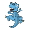 Blue dinosaur