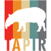 Tapir - Retro Design Saying