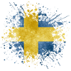 Sweden Flag Splash Sweden Design