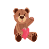 Mignon ours au cœur