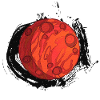 Planet Mars with background, planets