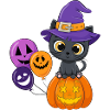 Halloween chat mignon