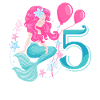 5e anniversaire de sirène Cinq ans
