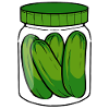 Pickled cucumber vegan