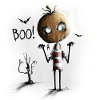 HALLOWEEN pumpkin head boo!