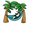 Penguin Chills Hammock Vacation