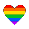 Rainbow heart