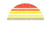 Sunset semicircle retro