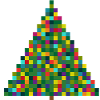X MAS TREE - pixels