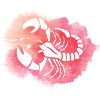 Aquarell Skorpion-Skelett-Burst