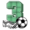 3er cumpleaños niño de fútbol 3 años jugador de fútbol