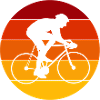 Rennradfahrer im Kreis