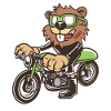 Hamster Motorrad