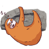 Bouldering sloth