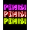 PENIS party neon