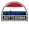 Rotterdam Pays-Bas Skyline Souvenir Drapeau Néerlandais