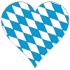 Bavaria Bavarian Flag Heart