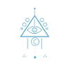 Symbole Illuminati Triangle maçonnique Dreamcatcher