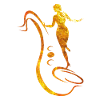 Woman and saxophone