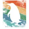 Retro Pinguin Bunt