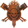 Rusty skull