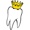 Tooth with crown - chief physician
