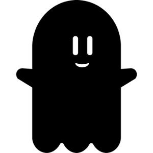 Halloween Geist - schwarz