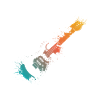 Electric guitar splash
