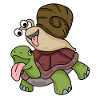 Tortue et escargot
