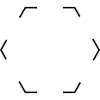 Dashed hexagon