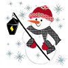 Christmas motif snowman