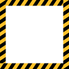 Frame sign barrier tape