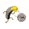 Cute Woodlouse Running